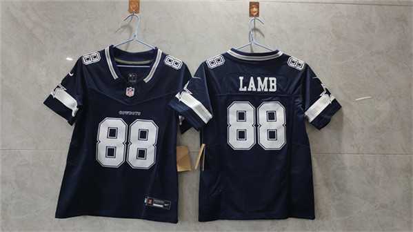 Women%27s Dallas Cowboys #88 CeeDee Lamb Navy 2023 F.U.S.E. Limited Stitched Jersey->women nfl jersey->Women Jersey